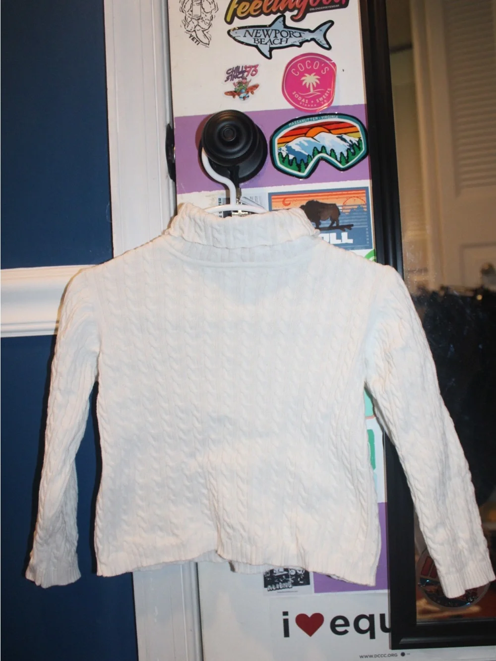 Gymboree Toddler Girls Cream White Cable Knit Sweater 2T